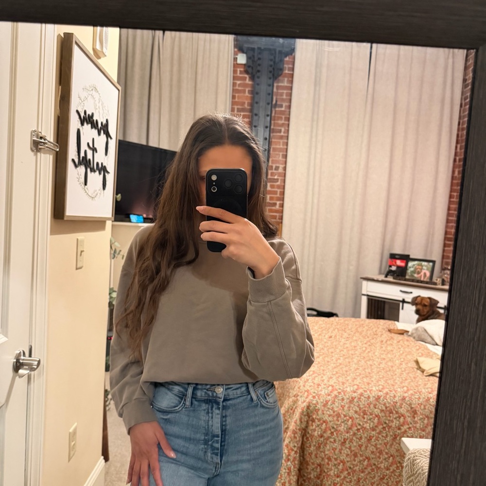 Brown Lululemon Crewneck Sweatshirt